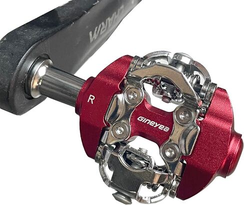 دواسات الدراجة الجبلية بدون مشبك متوافقة مع دواسات محمل ختم الألومنيوم المصبوبة من Shimano SPD CNC Cr-Mo مع مرابط - سهلة التركيب والخروج in Kuwait