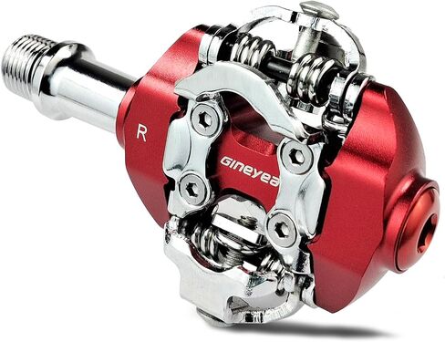 دواسات الدراجة الجبلية بدون مشبك متوافقة مع دواسات محمل ختم الألومنيوم المصبوبة من Shimano SPD CNC Cr-Mo مع مرابط - سهلة التركيب والخروج in Kuwait