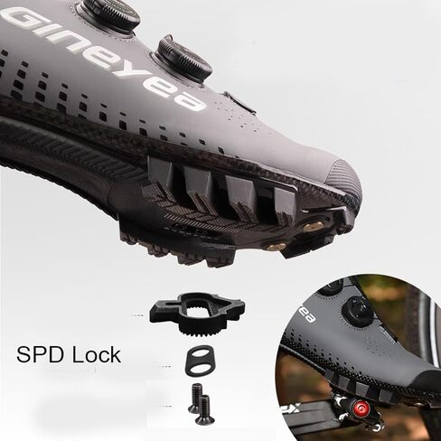دواسات الدراجة الجبلية بدون مشبك متوافقة مع دواسات محمل ختم الألومنيوم المصبوبة من Shimano SPD CNC Cr-Mo مع مرابط - سهلة التركيب والخروج in Kuwait