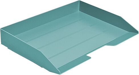 Acrimet Stackable Letter Tray Single Side Load Plastic Desktop File Organizer (Solid Green Color) (1 Unit) in Saudi Arabia