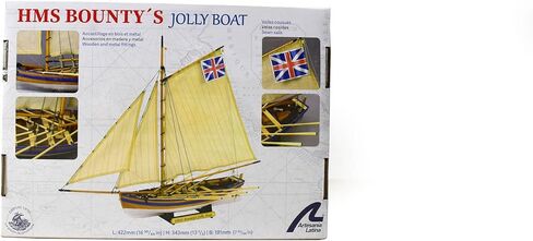 Artesanía Latina - مجموعة نماذج السفينة الخشبية - Jolly Boat، HMS Bounty - موديل 19004N، مقياس 1:25 - نماذج للتجميع - مستوى البدء in Kuwait