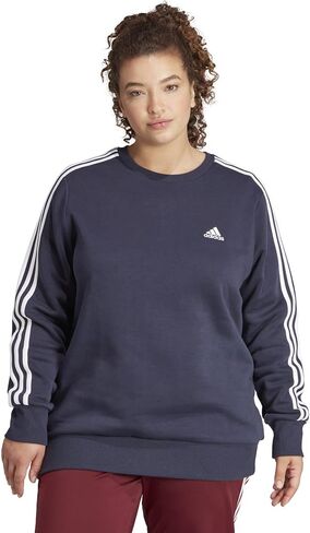 adidas Women's Essentials 3-Stripes Fleece Sweatshirt (Plus Size) in Saudi Arabia