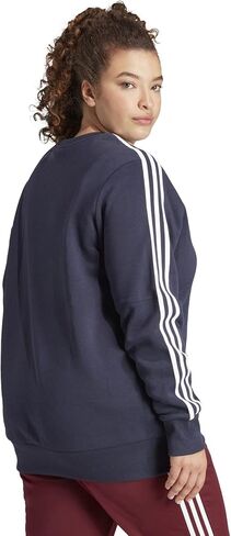 adidas Women's Essentials 3-Stripes Fleece Sweatshirt (Plus Size) in Saudi Arabia