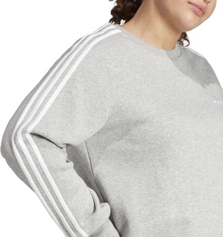 adidas Women's Essentials 3-Stripes Fleece Sweatshirt (Plus Size) in Saudi Arabia