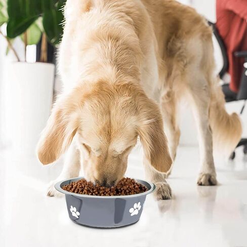 Stainless Steel Dog Bowls,SOUXU Non Slip Pet Feeder Bowl,Water Food Bowls for Medium Large Dogs(Pack of 2) in Saudi Arabia
