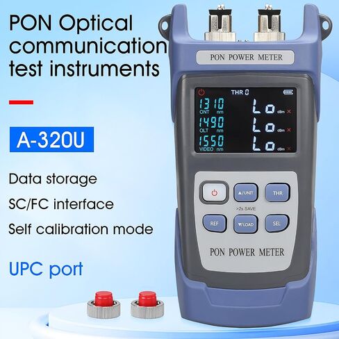 320U كابل الألياف الضوئية PON أداة اختبار عداد الطاقة 1310 1490 1550nm للتطبيق كشف شبكة PON المحمولة اختبار الألياف عبر الإنترنت مع محول FC SC UPC (UPC) in Saudi Arabia