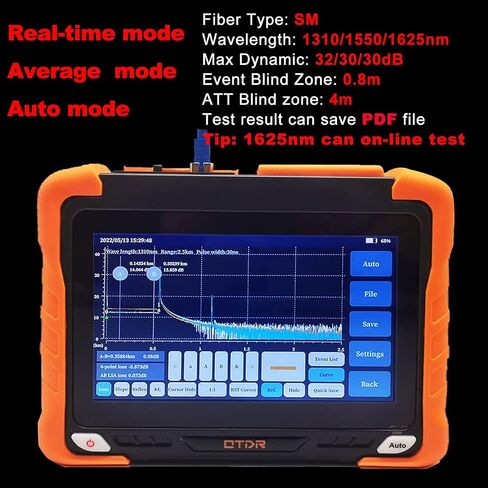 7 inches Touch Screen SM Optic Fiber OTDR Optical Time Domain Reflectometer 1310/1550nm 32/30dBm Tester Built-in VFL OPM LS (YC-6200-S0) in Saudi Arabia