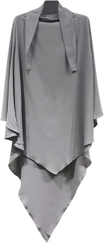 OBEEII Hijab for Women Muslim Islamic Chffion Khimar Hijab Long Scarf Full Cover Scarf Wrap Scarves Prayer Clothes in Saudi Arabia