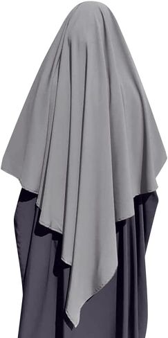 OBEEII Hijab for Women Muslim Islamic Chffion Khimar Hijab Long Scarf Full Cover Scarf Wrap Scarves Prayer Clothes in Saudi Arabia