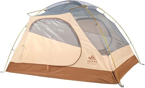 Unigear Space Dome 2 Person Tent- Spacious 2 Door/Vestibules Waterproof Tents for Camping Backpacking Hiking Fishing Travel - Ventilated in Saudi Arabia