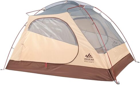 Unigear Space Dome 2 Person Tent- Spacious 2 Door/Vestibules Waterproof Tents for Camping Backpacking Hiking Fishing Travel - Ventilated in Kuwait