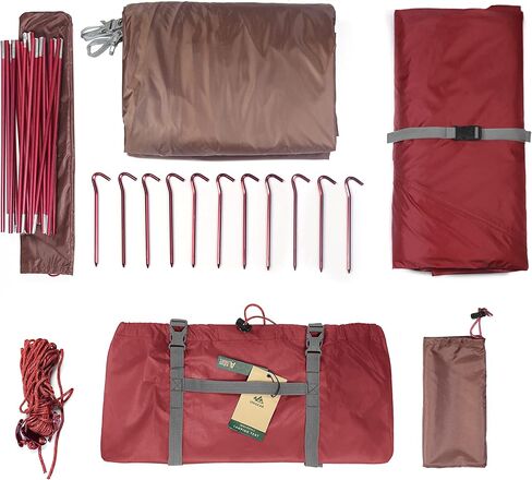 Unigear Space Dome 2 Person Tent- Spacious 2 Door/Vestibules Waterproof Tents for Camping Backpacking Hiking Fishing Travel - Ventilated in Kuwait