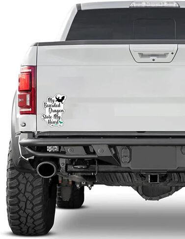 My Bearded Dragon Stole My Heart Vinyl Waterproof Sticker Decal Car Laptop Wall Window Bumper Sticker 6" in Saudi Arabia