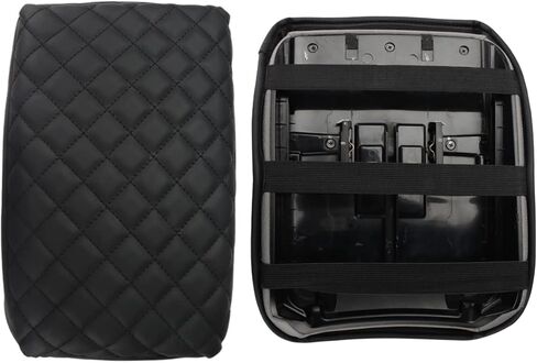 INTGET Car Console Cover for 2020 2021 2022 Honda CRV Accessories 2017 2018 2019 Leather Armrest Cover Arm Rest Box Lid Seat Protector for 2021 Honda CR-V Center Console Cover (Black Cushion) in Kuwait