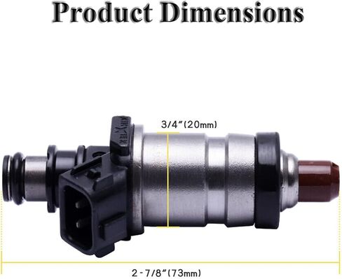 Engine Fuel Injector Kits Fit for 1996-2002 Honda Accord Civic Acura RL TL 1.6L 2.0L 2.2L, Set of 4 Fuel Injectors Replace OE # 06164P2J000, 1550333, FJ443, 1580588 in Saudi Arabia