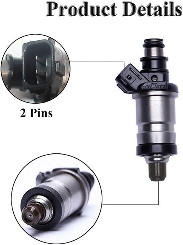 Engine Fuel Injector Kits Fit for 1996-2002 Honda Accord Civic Acura RL TL 1.6L 2.0L 2.2L, Set of 4 Fuel Injectors Replace OE # 06164P2J000, 1550333, FJ443, 1580588 in Saudi Arabia