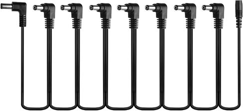 Guitar Effect Pedal Power Supply,CP-07B Guitar Effects Power Supply Adapter DC 9V 1A with 8-Way Daisy Chain Cable Reversed Polarity Cables Battery Clip Cables in Saudi Arabia
