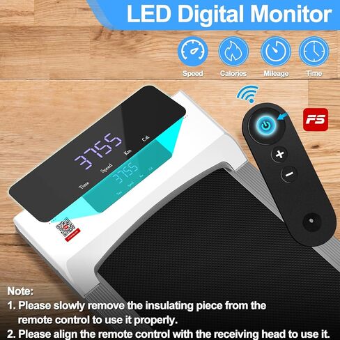 Under Desk Treadmill 2 in 1 Walking Pad Desk Treadmill, Powerful and Quiet Walking Jogging, Bluetooth Audio Treadmill with LED Display, Running Treadmill Work with Remote Control & App, Small Audio in Saudi Arabia