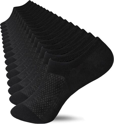 جوارب YZKKE No Show للسيدات من القطن غير قابلة للانزلاق للكاحل - جوارب مبطنة مسطحة غير مرئية للارتداء غير الرسمي والرسمي - ناعمة وقابلة للتمدد 8 أزواج in Kuwait