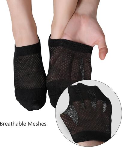 جوارب YZKKE No Show للسيدات من القطن غير قابلة للانزلاق للكاحل - جوارب مبطنة مسطحة غير مرئية للارتداء غير الرسمي والرسمي - ناعمة وقابلة للتمدد 8 أزواج in Kuwait