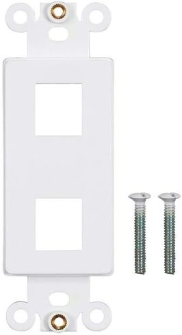 Monoprice Dcor Insert for Keystone 2 Hole - Ivory for Home Office Install in Saudi Arabia