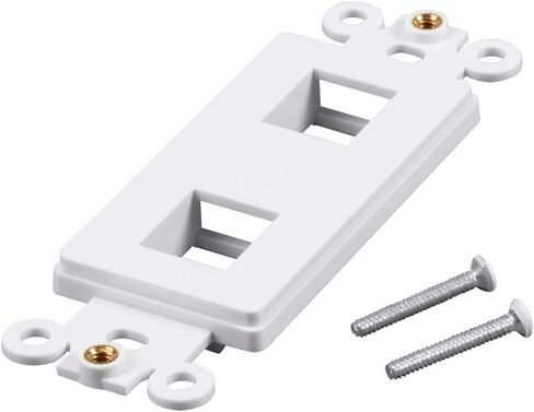 Monoprice Dcor Insert for Keystone 2 Hole - Ivory for Home Office Install in Saudi Arabia