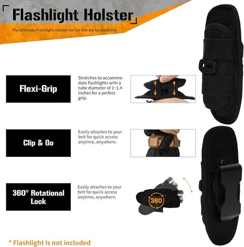 حقيبة تفريغ مولي 3 في 1 للحزام مع حقيبة ماج تكتيكية، وحقيبة خصر للمجلات، كبيرة باللون الأسود in Kuwait