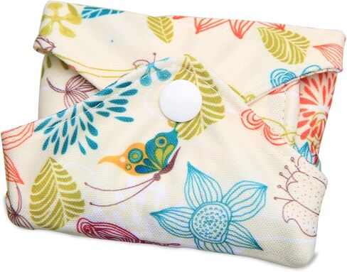 Teamoy 6Pcs 7.9 Inches Sanitary pad, Reusable Washable Cloth Menstrual Pads/Panty Liners with Wet Bag, Super-Absorbent, Soft and Comfortable, Perfect for Light Flow(Small,Jungle) in Saudi Arabia