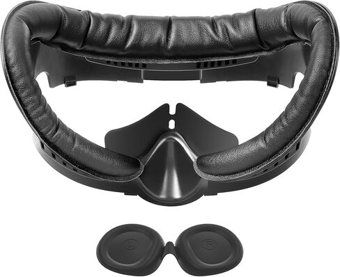 Kuject Desgin توسيع واجهة الوجه لـ Quest 3، وسادة غطاء للوجه تدور الهواء مع وسادة أنف تحجب الضوء وغطاء عدسة، وسادة إسفنجية من البولي يوريثان مقاومة للعرق، ملحقات الواقع الافتراضي لـ Quest 3 in Kuwait