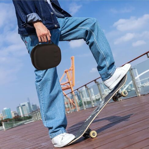 حقيبة حمل WEILE متوافقة مع سماعة الرأس Meta Quest 3 VR وأجهزة التحكم في الألعاب وملحقاتها، وغطاء تخزين واقٍ مضاد للخدش ومضاد للخدش (أسود) in Kuwait