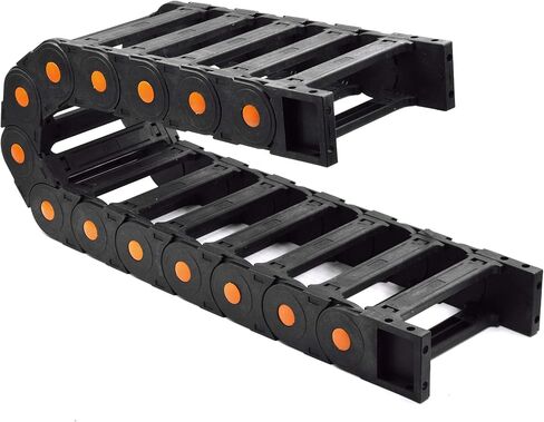 Plastic Drag Chain Cable Carrier Open Type with End Connectors R250 45 x 150mm L1000mm for Electrical CNC Router Machines in Saudi Arabia