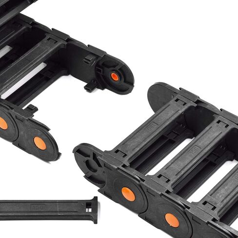 Plastic Drag Chain Cable Carrier Open Type with End Connectors R250 45 x 150mm L1000mm for Electrical CNC Router Machines in Saudi Arabia
