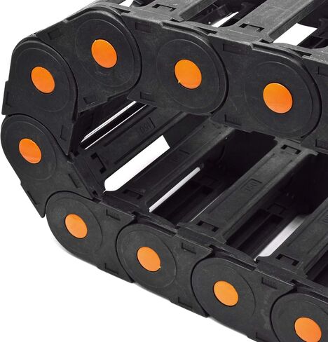 Plastic Drag Chain Cable Carrier Open Type with End Connectors R250 45 x 150mm L1000mm for Electrical CNC Router Machines in Saudi Arabia