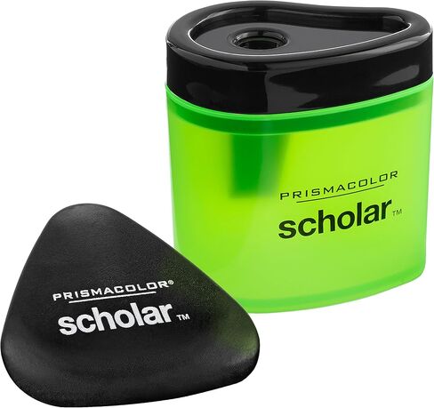 Prismacolor Scholar Pencil Sharpener and Latex-Free Eraser Bundle, 2 Count in Kuwait
