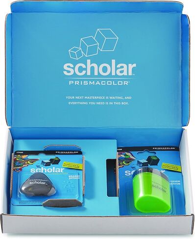 Prismacolor Scholar Pencil Sharpener and Latex-Free Eraser Bundle, 2 Count in Kuwait