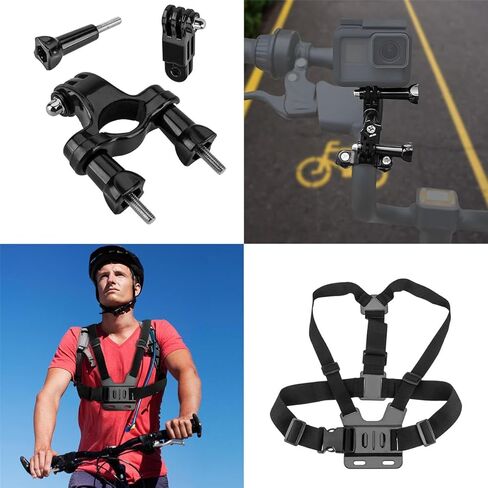 مجموعة كاميرا DJI Osmo Action 4 Adventure Combo، حزمة مع مجموعة ملحقات Froggi Extreme Sport وبطاقة ذاكرة microSDXC سعة 64 جيجابايت in Kuwait