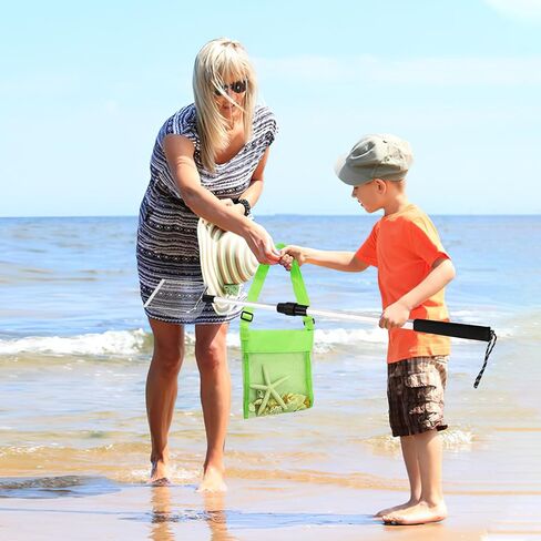 قطعتان من منخل أسنان القرش من مارفوريفر، منخل رمال الشاطئ، مغرفة رملية، مغرفة للشاطئ، أداة غربلة مجرفة لالتقاط الأصداف، تمشيط الشاطئ وصيد الصخور in Kuwait