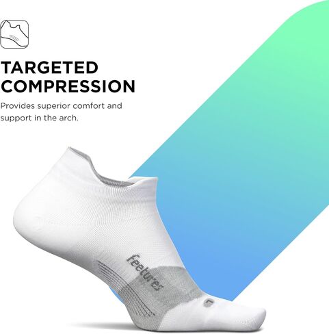 Feetures Elite Ultra Light No Show Tab Solid - جوارب الجري للرجال والنساء، جوارب ضغط رياضية، ماصة للرطوبة in Kuwait
