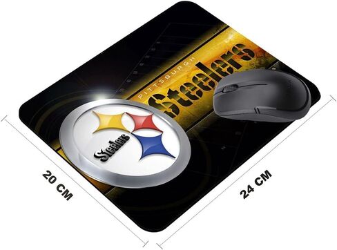 لوحة ماوس للألعاب هدية لمحبي الرياضة، لوحة ماوس رياضية من Life Needs مع قاعدة مطاطية مضادة للانزلاق للكمبيوتر المحمول وسطح المكتب - أسود in Kuwait