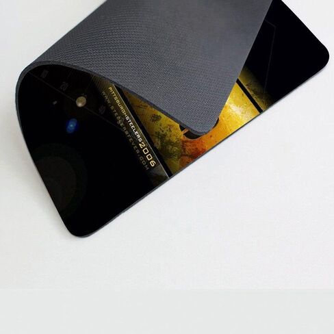 لوحة ماوس للألعاب هدية لمحبي الرياضة، لوحة ماوس رياضية من Life Needs مع قاعدة مطاطية مضادة للانزلاق للكمبيوتر المحمول وسطح المكتب - أسود in Kuwait