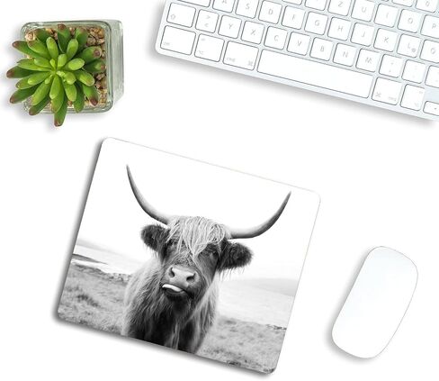 Marble Mouse Pad, Surreal Onyx Stone Surface Pattern Pale Blue Details Picture Rectangular Mouse Pad, Non-Slip Rubber MousePads for Office Home Laptop, 9.5"x7.9"x0.12" Inch in Saudi Arabia
