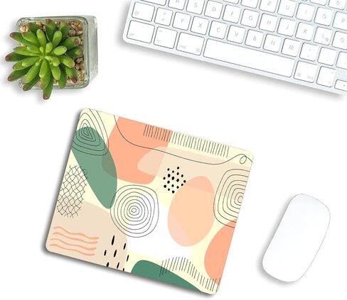 Marble Mouse Pad, Surreal Onyx Stone Surface Pattern Pale Blue Details Picture Rectangular Mouse Pad, Non-Slip Rubber MousePads for Office Home Laptop, 9.5"x7.9"x0.12" Inch in Saudi Arabia