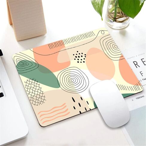 Marble Mouse Pad, Surreal Onyx Stone Surface Pattern Pale Blue Details Picture Rectangular Mouse Pad, Non-Slip Rubber MousePads for Office Home Laptop, 9.5"x7.9"x0.12" Inch in Saudi Arabia