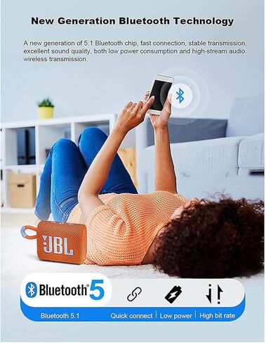 مكبر صوت JBL Go 3 محمول مقاوم للماء والغبار IP67 خارجي بتقنية البلوتوث (متجدد) (مموه) in Kuwait