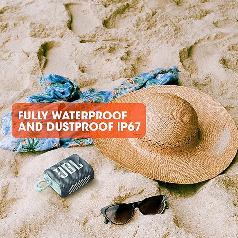 JBL Go 3 Portable Waterproof & Dustproof IP67 Outdoor Wireless Bluetooth Speaker (Renewed) (Camo) in Saudi Arabia