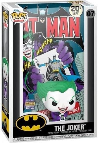 حافظة عرض الكتاب الهزلي من Funko Batman وThe Joker Pop Vinyl Limited Edition 2022 Winter Convention Exclusive (65349) in Saudi Arabia