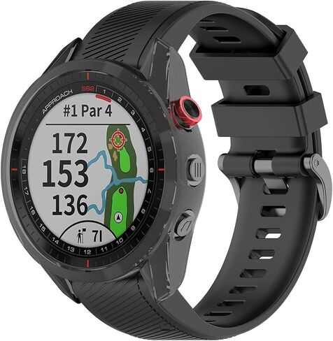 MOTONG for Garmin Approach S62 Transparent TPU Protective Case - TPU Protective Case Cover Shell for Garmin Approach S62 in Saudi Arabia
