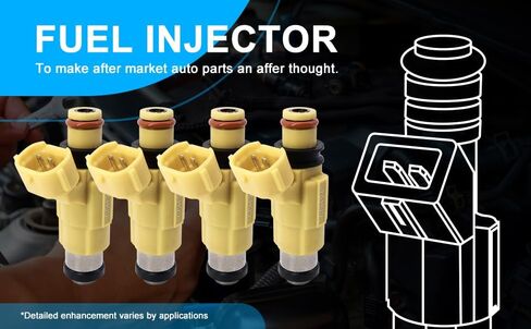 HiSport 4pcs CDH240 FI0044 4 Holes Fuel Injectors Sets Comptible With Dodge Stratus 2001-2005, Mitsubishi Eclipse 2000-2005, Mitsubishi Galant 1999-2003, Mitsubishi Lancer 2002-2003 in Saudi Arabia