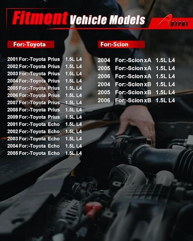 حاقن الوقود يناسب: -تويوتا بريوس 2001-2009 L4 1.5L، Echo 2001 2002 2003 2004 2005 L4 1.5L، لـ: -Scion xA xB 2004 2005 2006 L4 1.5L, OE #23250-21020,23209-21 020، فج343، 158-0559(4 قطع) in Saudi Arabia