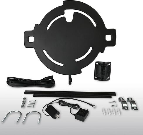 RCA Amplified Outdoor or Attic HDTV Antenna – Multi-Directional HD Antenna with 80-Mile Range; Digital OTA Antenna for Clear VHF & UHF Reception; Supports 4K/8K 1080p TVs in Kuwait